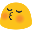 Blob Kissblush — cute emoji for Slack & Discord