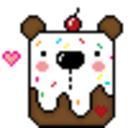 Cupcake Bear — cartoon emoji for Slack & Discord