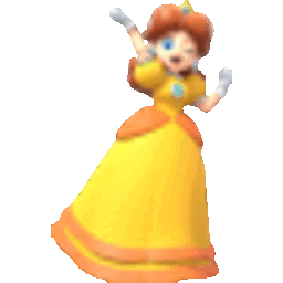 Princess Daisy 2 — cartoon emoji for Slack & Discord (Discord)