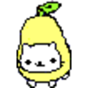 Pear Cat — cute emoji for Slack & Discord