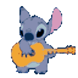 Stitch Guitar — cartoon emoji for Slack & Discord (Discord)