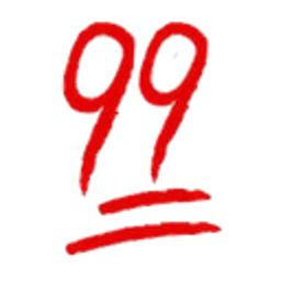 Red 99 Double Underline — number emoji for Slack & Discord (Discord)