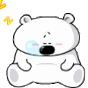 Polarbear Sleep — cartoon emoji for Slack & Discord