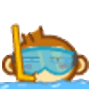Monkey Snorkel — cartoon emoji for Slack & Discord