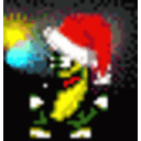 Bananadance Santahat Cosmic — banana emoji for Slack & Discord