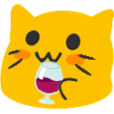 Meow Wine — cartoon emoji for Slack & Discord