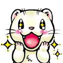 Ferret Shiney — cartoon emoji for Slack & Discord