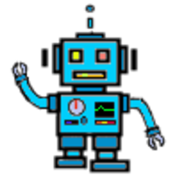 Robot Blue — robot emoji for Slack & Discord (Discord)