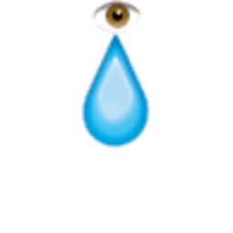 Eye Teardrop — emotion emoji for Slack & Discord (Discord)