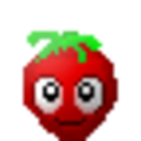 Strawberry Face 2 — strawberry emoji for Slack & Discord