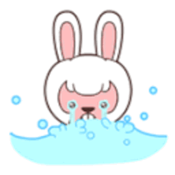 Rabbit Cry — cartoon emoji for Slack & Discord (Discord)