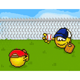 Baseball Toss — cartoon emoji for Slack & Discord (Discord)
