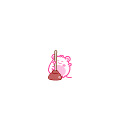Toilet Plunger Pinkmouse — cartoon emoji for Slack & Discord (Discord)