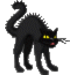 Black Cat — cartoon emoji for Slack & Discord (Discord)