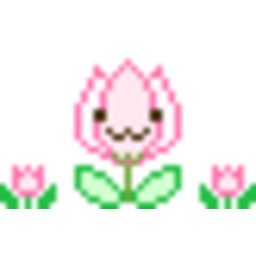 Tulip Pink — cartoon emoji for Slack & Discord (Discord)