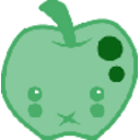 Green Apple 3 — cartoon emoji for Slack & Discord