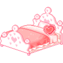 Pink Bed — cute emoji for Slack & Discord
