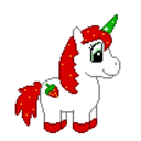 Strawberry Unicorn — cartoon emoji for Slack & Discord
