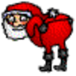 Santa Mooning — santa emoji for Slack & Discord (Discord)