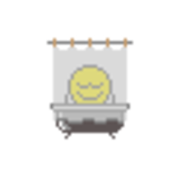 Bathing — cartoon emoji for Slack & Discord (Discord)