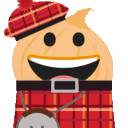 Onion Kilted — cartoon emoji for Slack & Discord
