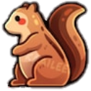 Squirrel Coffee Text — cute emoji for Slack & Discord