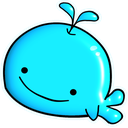 Omo Whale — cartoon emoji for Slack & Discord
