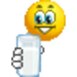 Milk Drinking — smiley emoji for Slack & Discord (Discord)