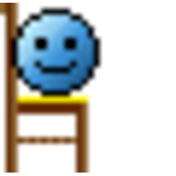 Fall Off Chair — cartoon emoji for Slack & Discord (Discord)