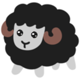 Black Sheep — cartoon emoji for Slack & Discord (Discord)