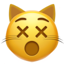 Dizzy Cat Face — cat emoji for Slack & Discord