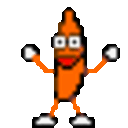 Bananadance Orange — cartoon emoji for Slack & Discord