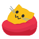 Meow Beanbag — cartoon emoji for Slack & Discord