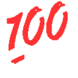 Red 100 Hundred Mark — symbol emoji for Slack & Discord (Discord)