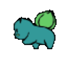 Bulbasaur Walk — cartoon emoji for Slack & Discord (Discord)