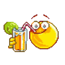 Drinking Icetea — cartoon emoji for Slack & Discord (Discord)