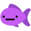 Purple Fish — cartoon emoji for Slack & Discord