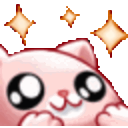 Pink Kitty — cartoon emoji for Slack & Discord (Discord)