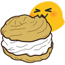 Creampuff Blob — dessert emoji for Slack & Discord
