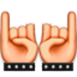 Too Much Rock — hand-gesture emoji for Slack & Discord (Discord)