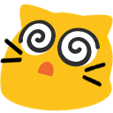 Meow Dizzy Puffy2 — cat emoji for Slack & Discord