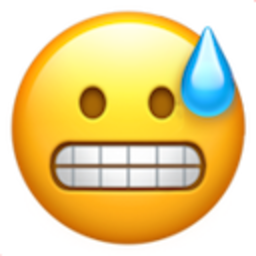 Sweat Grimace — emoji emoji for Slack & Discord (Discord)