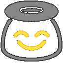 Neon Angelblob — cartoon emoji for Slack & Discord