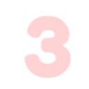 Pink Number Three — symbol emoji for Slack & Discord