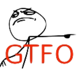 Gtfo — reaction emoji for Slack & Discord (Discord)