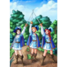 Girl Musketeers — cartoon emoji for Slack & Discord (Discord)