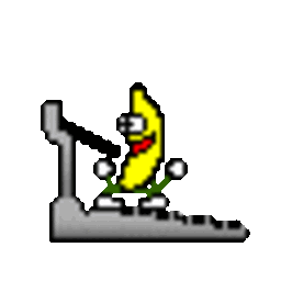 Banana Treadmill 2 — cartoon emoji for Slack & Discord (Discord)