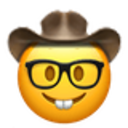 Nerdy Cowboy — cartoon emoji for Slack & Discord