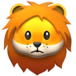 Lion 2 — cartoon emoji for Slack & Discord (Discord)
