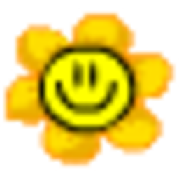 Smiley Flower Orange — smiley emoji for Slack & Discord (Discord)